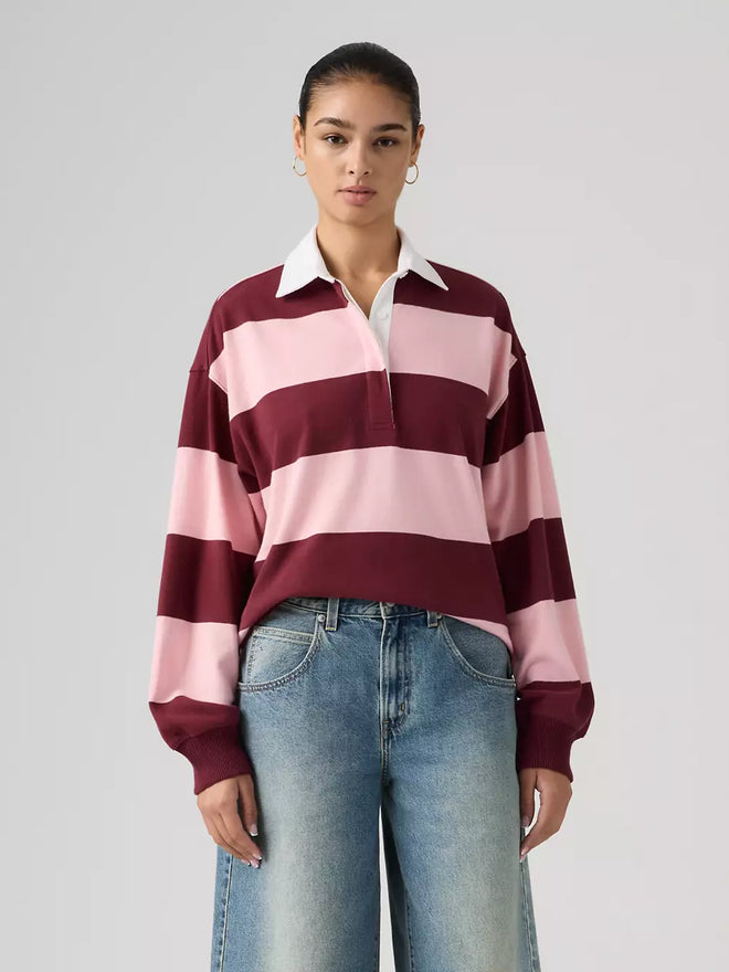 levi's® reenie 欖球長袖上衣 | 女裝 005IY0001XS- Multicolor  – Levi's 香港