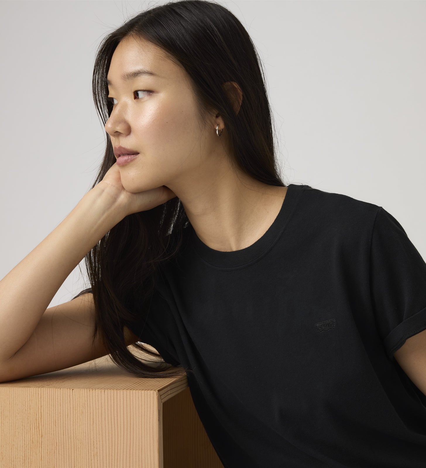 levi's® women's favorite cotton tee 005J20049XS- Black – Levi's Hong Kong