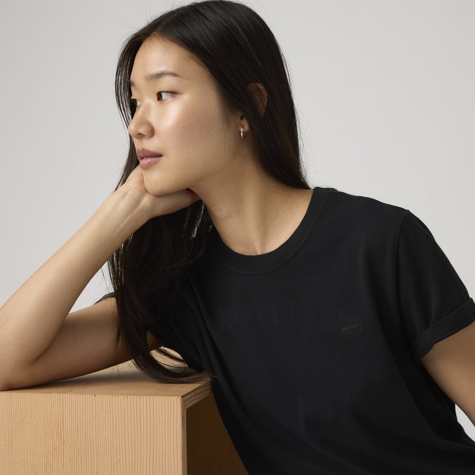rosé朴彩英同款 levi's® favorite 棉質 t 恤 | 女裝 005J20049XS- Black – Levi's 香港