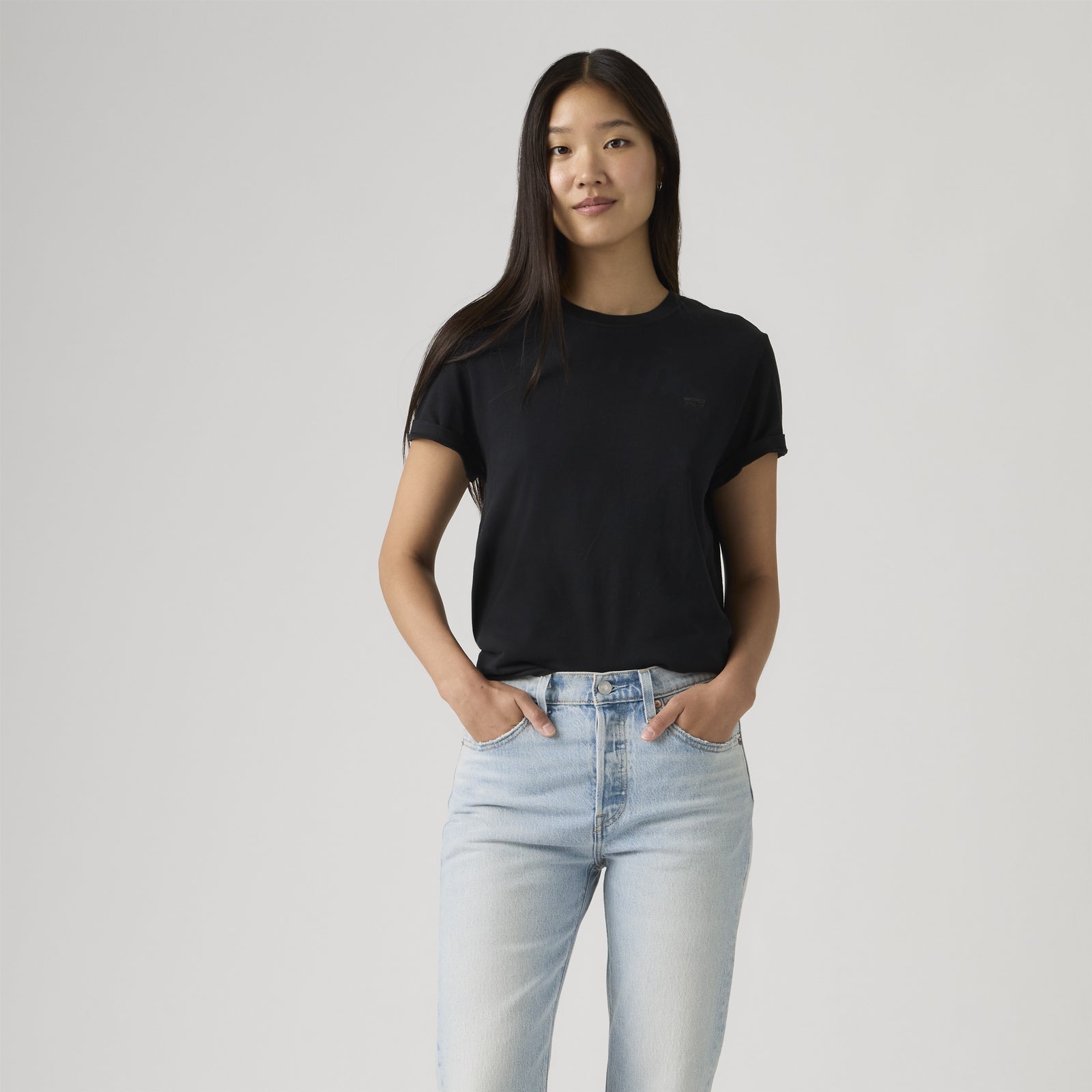 rosé朴彩英同款 levi's® favorite 棉質 t 恤 | 女裝 005J20049XS- Black – Levi's 香港