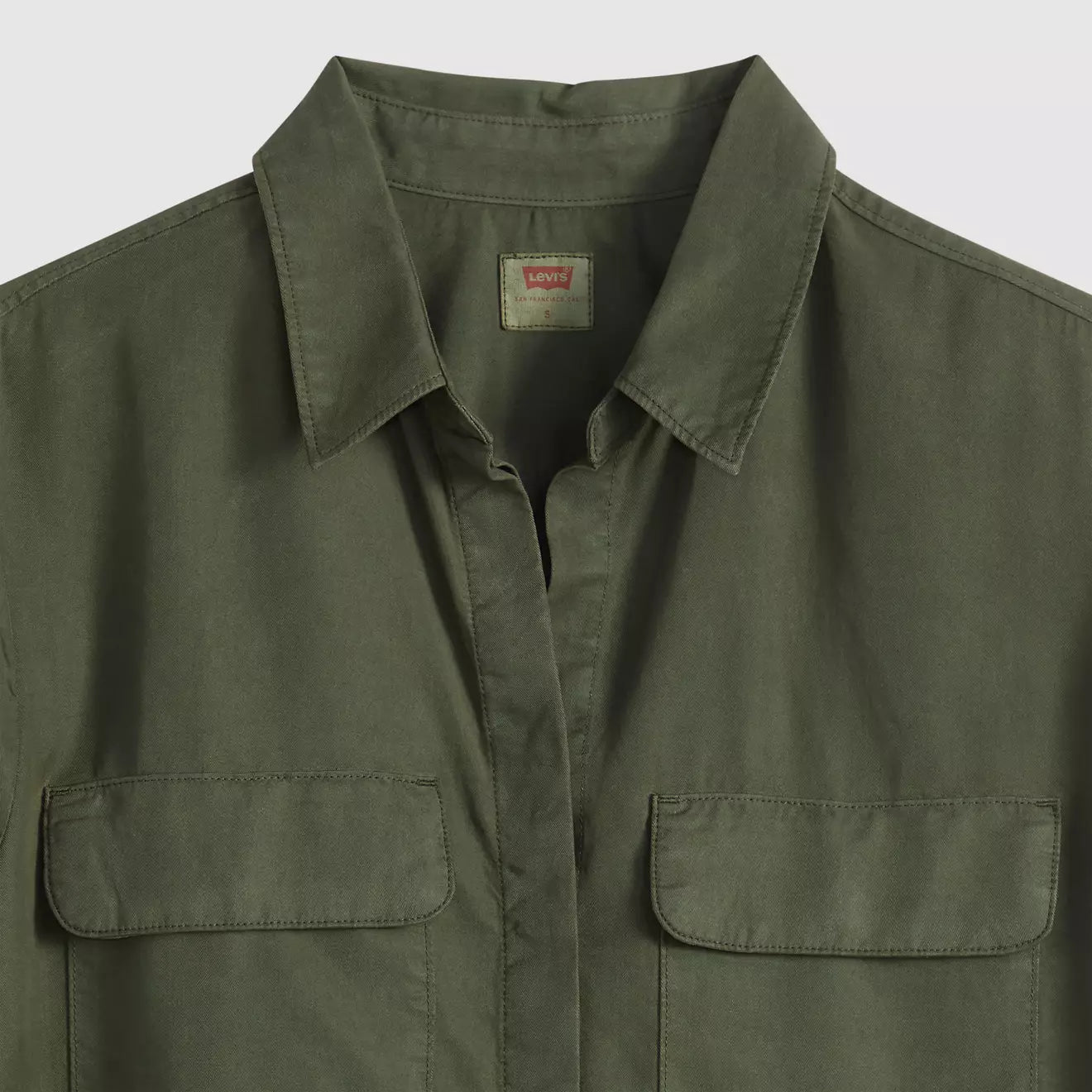 levi's® elaine 工裝襯衫 | 女裝   005NJ0009XS- Green – Levi's 香港