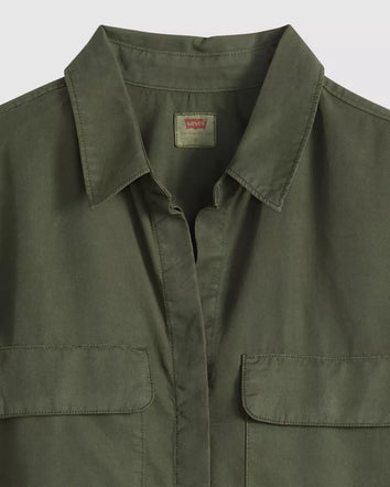 levi's® elaine 工裝襯衫 | 女裝   005NJ0009XS- Green  – Levi's 香港