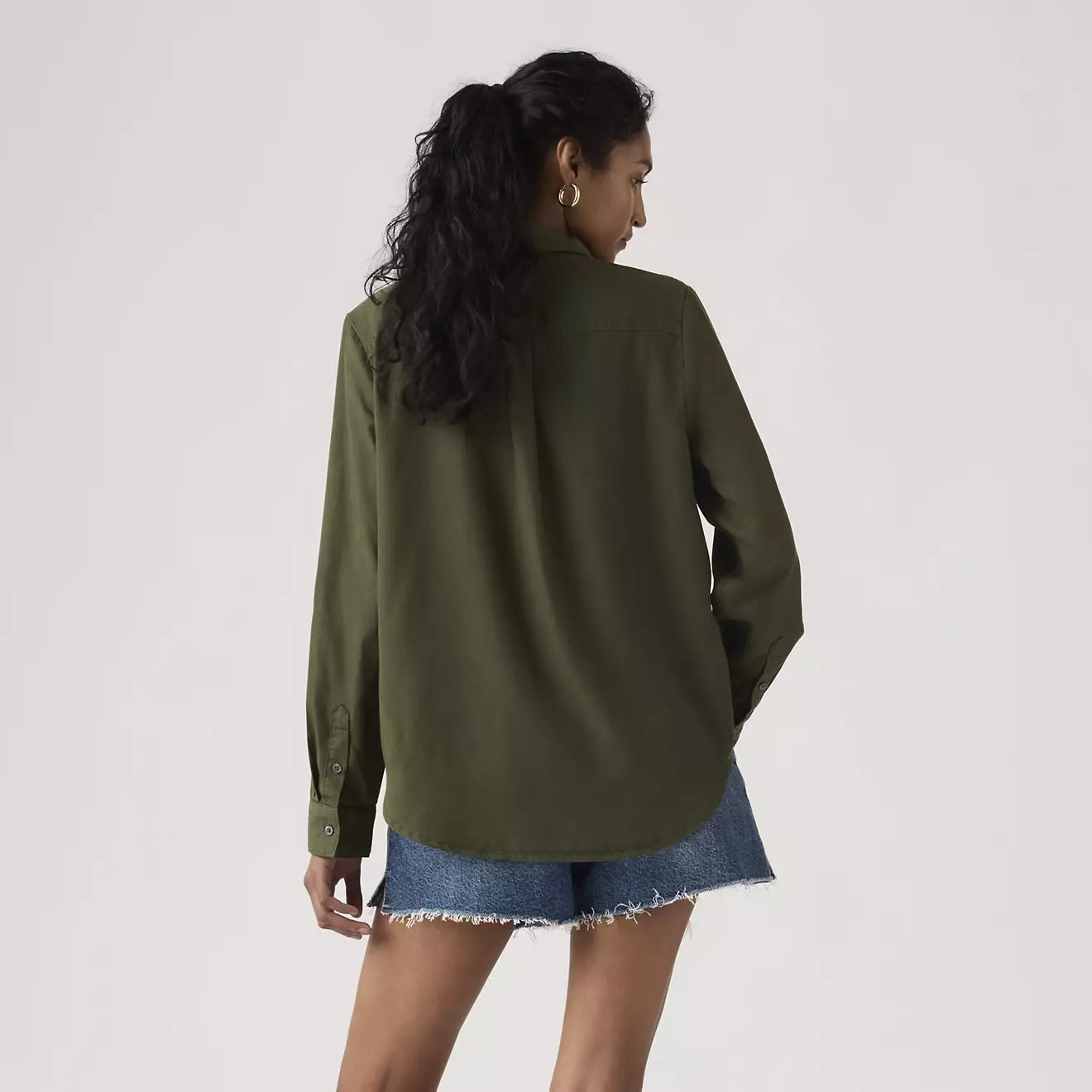 levi's® elaine 工裝襯衫 | 女裝   005NJ0009XS- Green – Levi's 香港