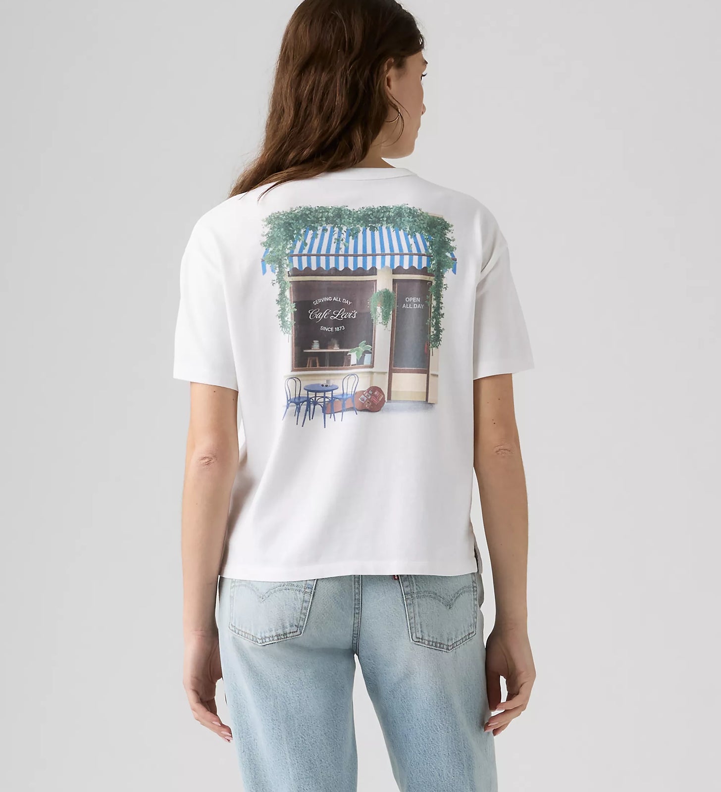 levi's® graphic vintage 復古短袖圖案 t 恤 | 女裝   005OY0041XS- White – Levi's 香港