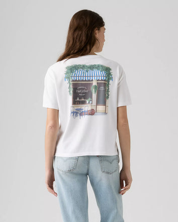 levi's® graphic vintage 復古短袖圖案 t 恤 | 女裝   005OY0041XS- White  – Levi's 香港