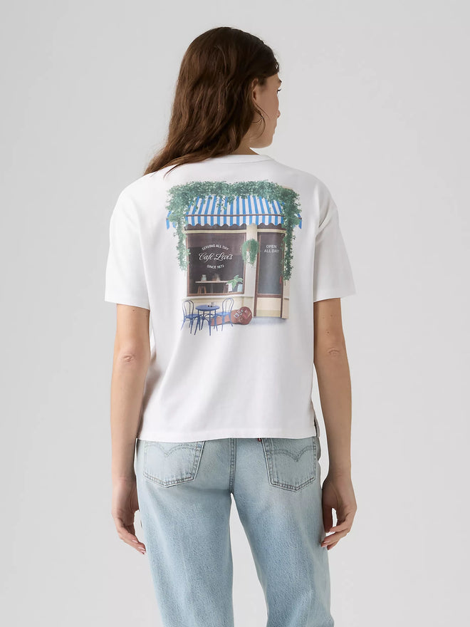 levi's® graphic vintage 復古短袖圖案 t 恤 | 女裝   005OY0041S- White  – Levi's 香港