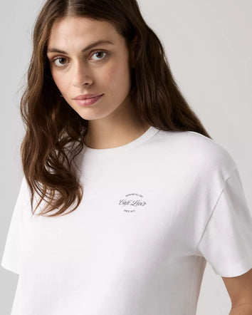 levi's® graphic vintage 復古短袖圖案 t 恤 | 女裝   005OY0041XS- White  – Levi's 香港