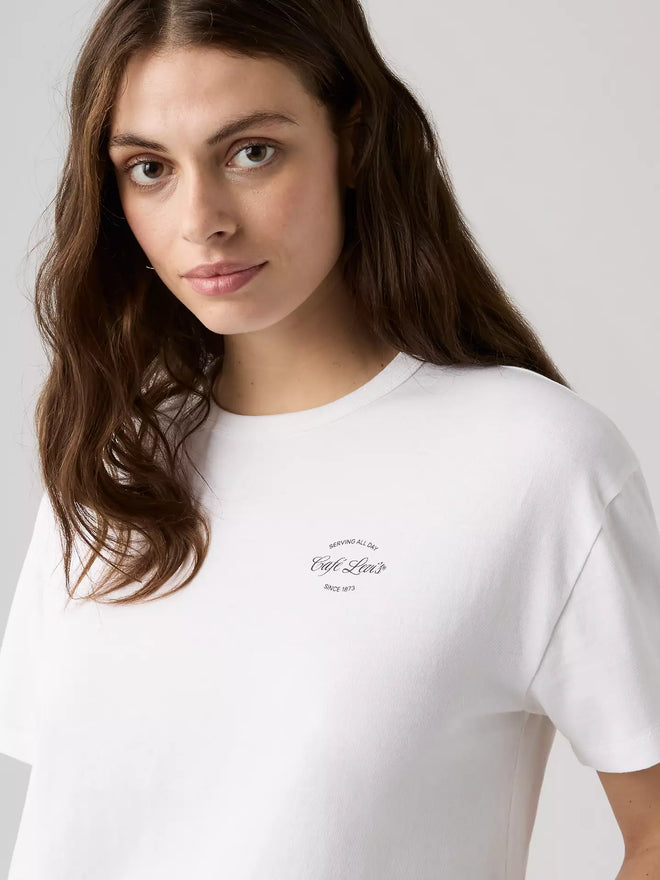 levi's® graphic vintage 復古短袖圖案 t 恤 | 女裝   005OY0041S- White  – Levi's 香港