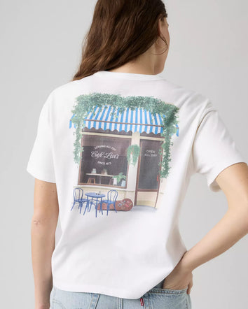 levi's® graphic vintage 復古短袖圖案 t 恤 | 女裝   005OY0041XS- White  – Levi's 香港