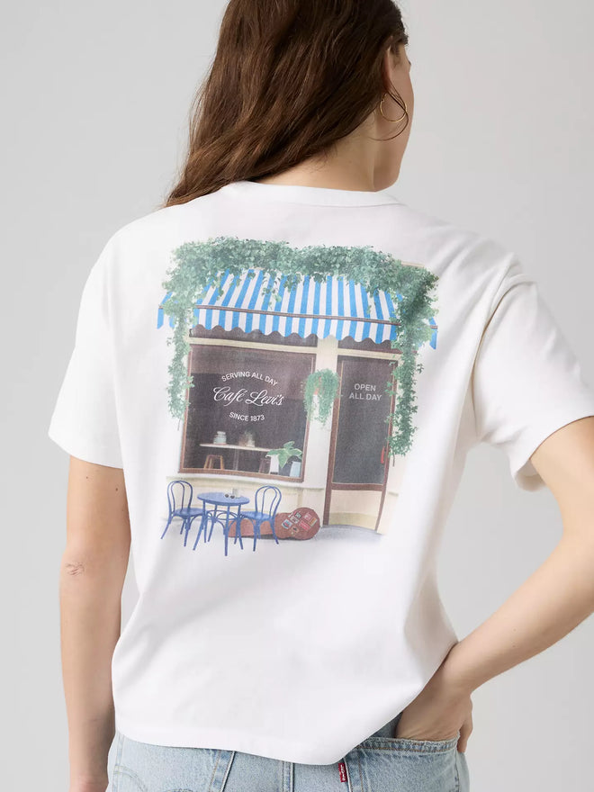 levi's® graphic vintage 復古短袖圖案 t 恤 | 女裝   005OY0041S- White  – Levi's 香港
