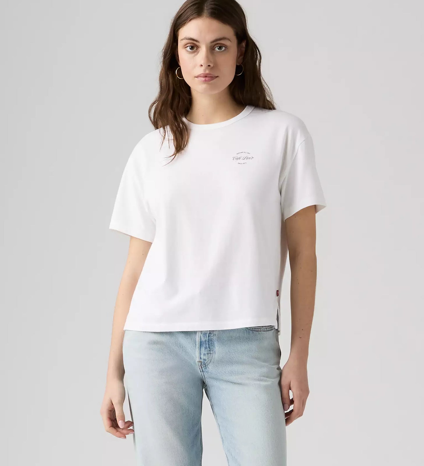 levi's® graphic vintage 復古短袖圖案 t 恤 | 女裝   005OY0041XS- White – Levi's 香港
