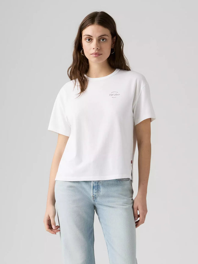 levi's® graphic vintage 復古短袖圖案 t 恤 | 女裝   005OY0041S- White  – Levi's 香港