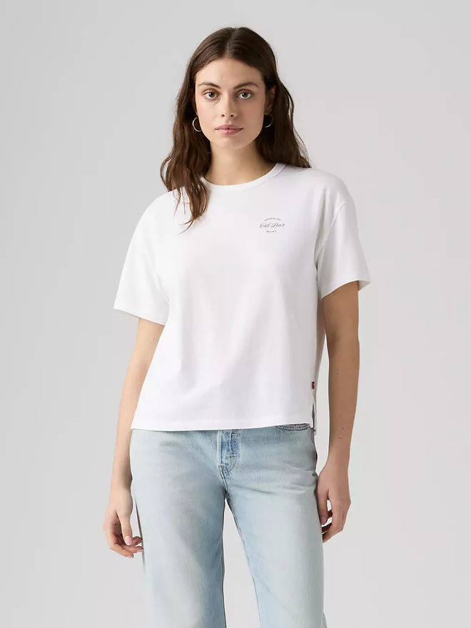 levi's® graphic vintage 復古短袖圖案 t 恤 | 女裝   005OY0041S- White  – Levi's 香港
