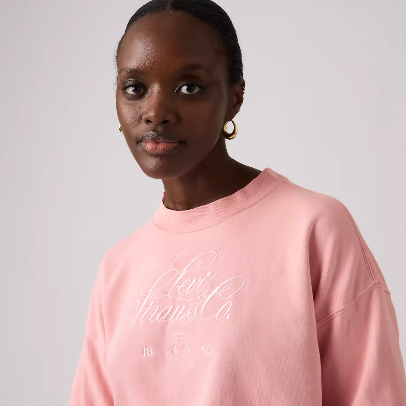 levi's® women's graphic vintage boxy sweatshirt 005OZ0014XS- Pink – Levi's Hong Kong