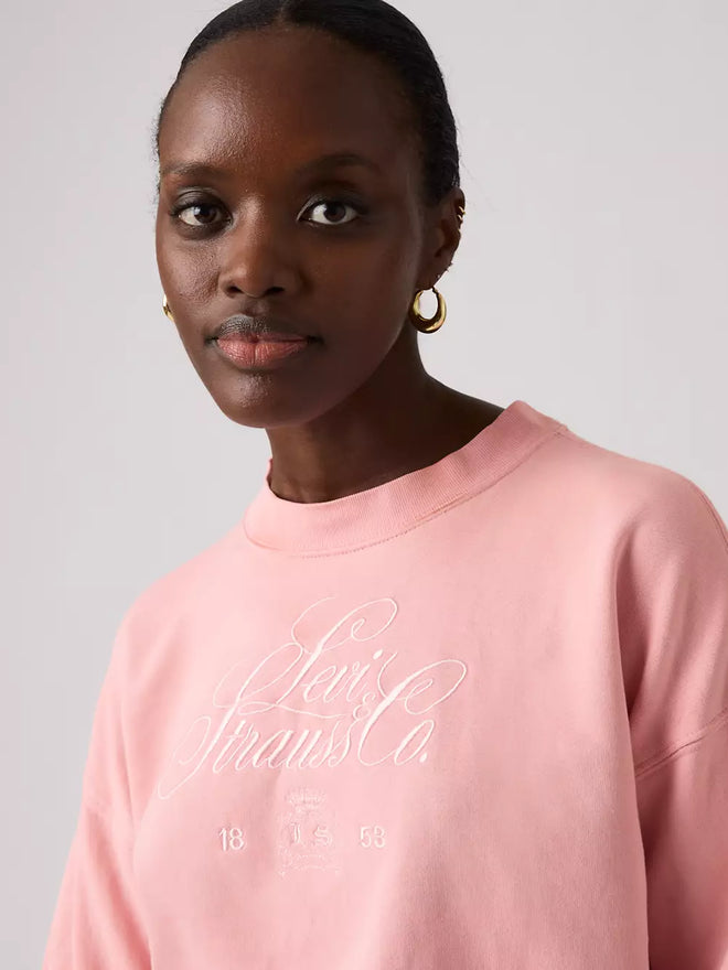 levi's® 圖案復古寬鬆衛衣 | 女裝 005OZ0014XS- Pink  – Levi's 香港