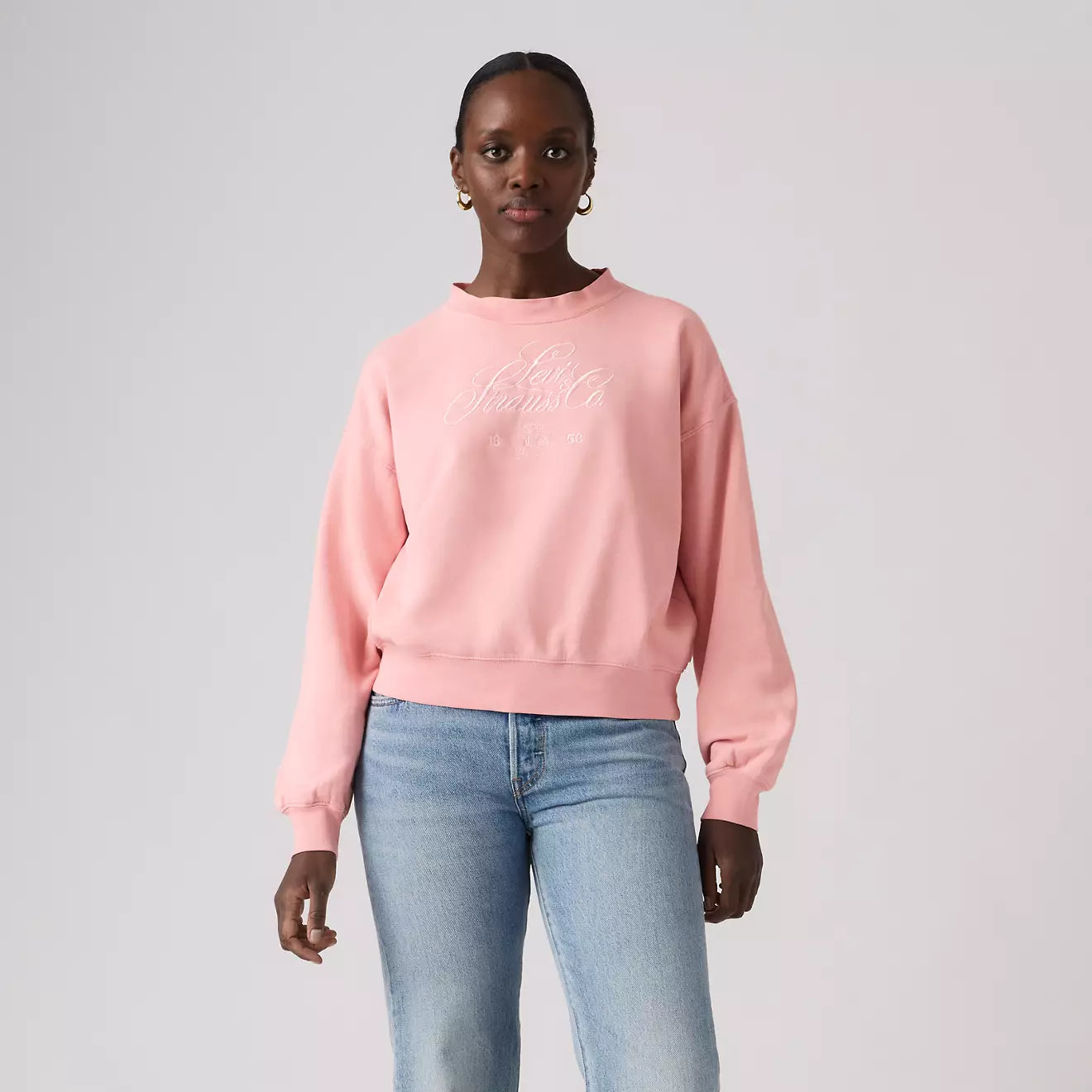 levi's® women's graphic vintage boxy sweatshirt 005OZ0014XS- Pink – Levi's Hong Kong
