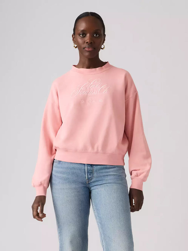 levi's® 圖案復古寬鬆衛衣 | 女裝 005OZ0014XS- Pink  – Levi's 香港