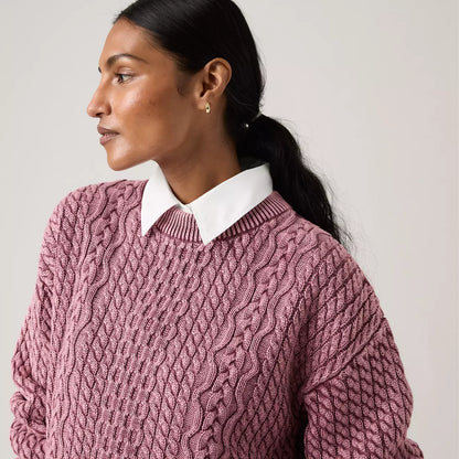 Levi's® Women's Leilah Cable Crewneck Sweater