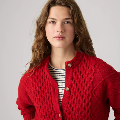 Levi's® Charlotte 圓領開襟毛衣 | 女裝