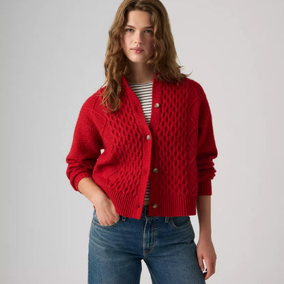 Levi's® Charlotte 圓領開襟毛衣 | 女裝