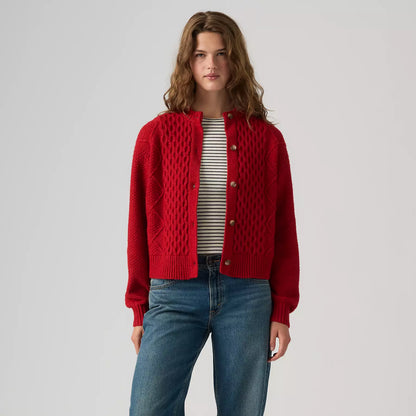 Levi's® Charlotte 圓領開襟毛衣 | 女裝