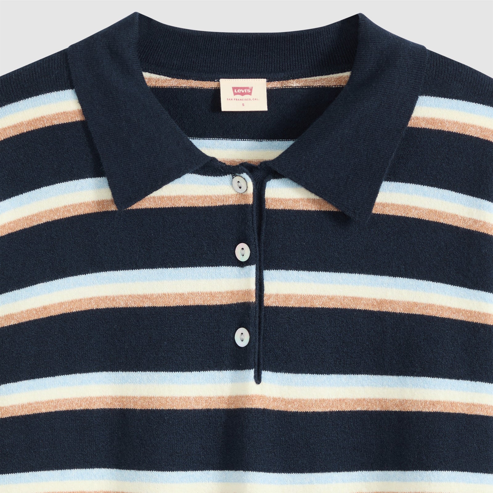 rosé朴彩英同款 levi's® supersoft 長袖 polo 衫 | 女裝 007VY0004XXS- Jade Stripe Navy Blazer - Multi-Color – Levi's 香港