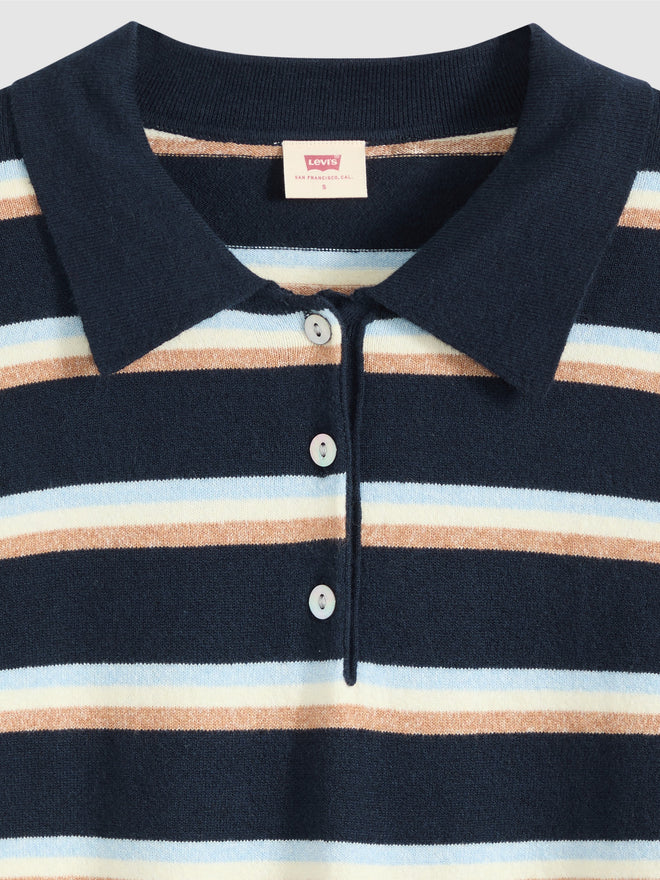rosé朴彩英同款 levi's® supersoft 長袖 polo 衫 | 女裝 007VY0004XXS- Jade Stripe Navy Blazer - Multi-Color  – Levi's 香港