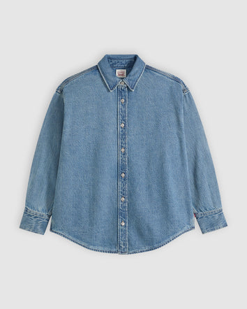 levi's® jordan 牛仔襯衫 | 女裝 007WZ0011XS- Blue  – Levi's 香港