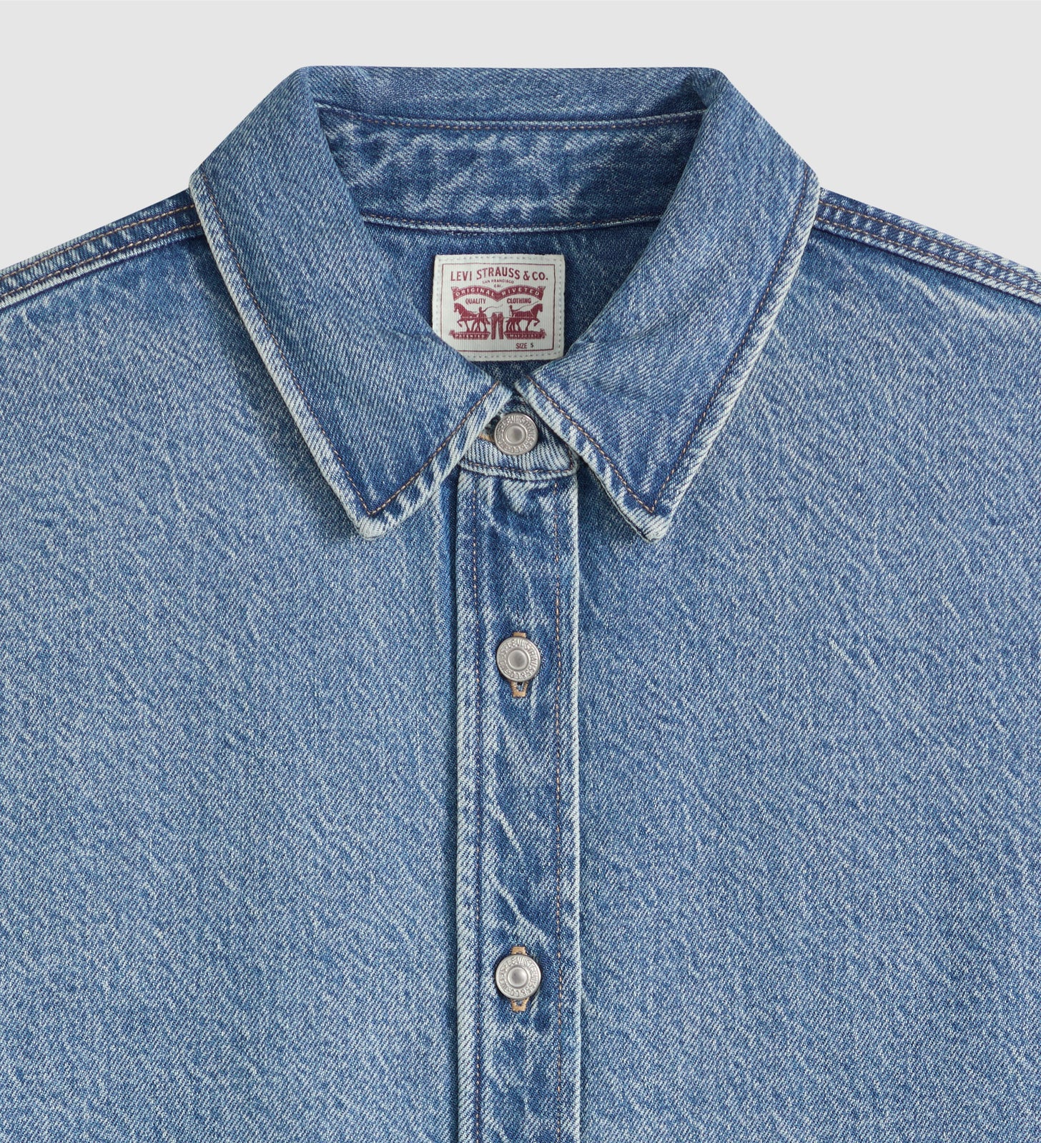 levi's® jordan 牛仔襯衫 | 女裝 007WZ0011XS- Blue – Levi's 香港