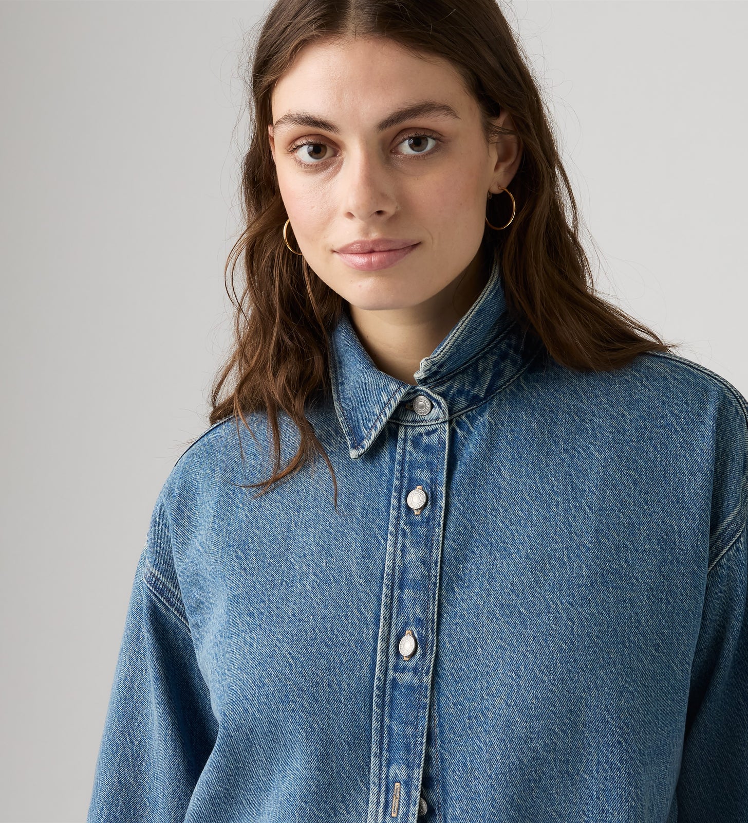 levi's® jordan 牛仔襯衫 | 女裝 007WZ0011XS- Blue – Levi's 香港