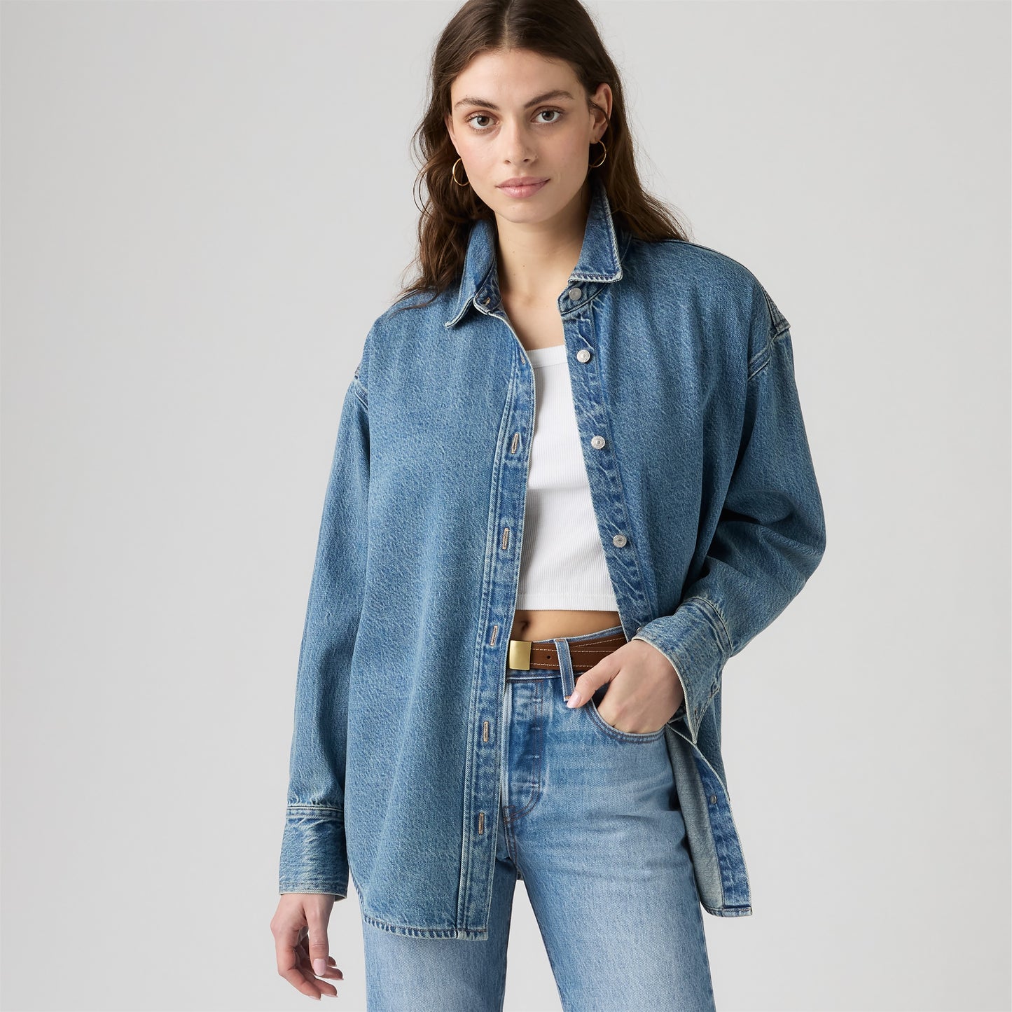 Levi's® Jordan 牛仔襯衫 | 女裝