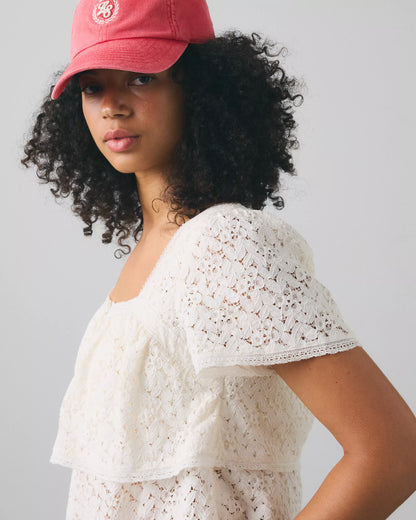 Levi's® Women's Dom Short-Sleeve Lace Blouse