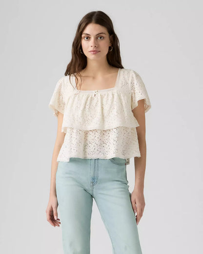 Levi's® Women's Dom Short-Sleeve Lace Blouse
