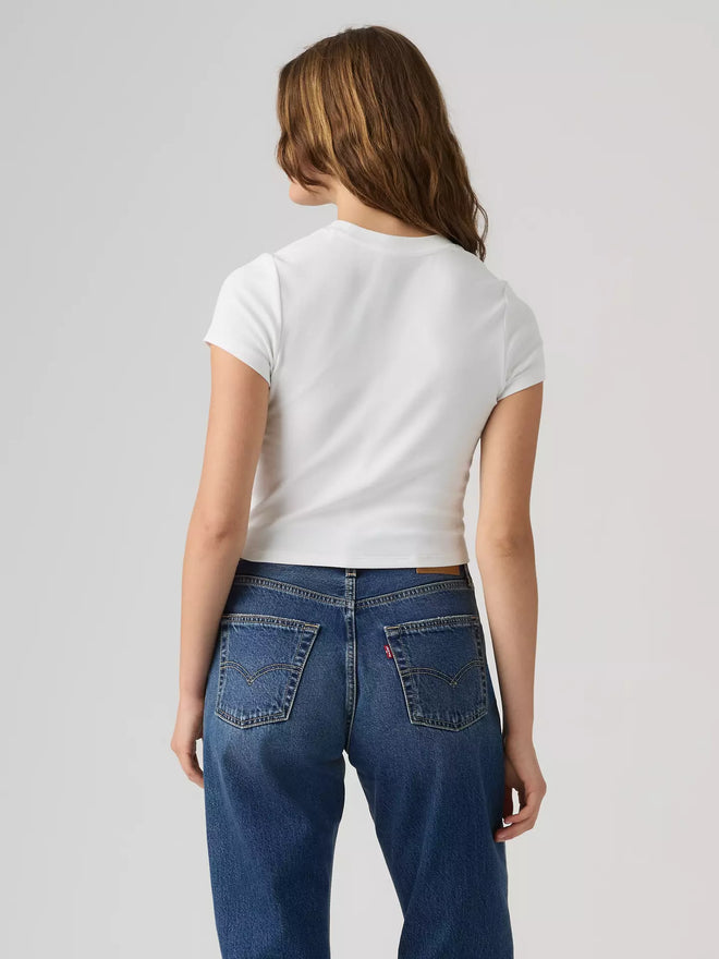 levi's® essential baby tee 基本款修身 t 恤 | 女裝   0085R0000XS- White  – Levi's 香港