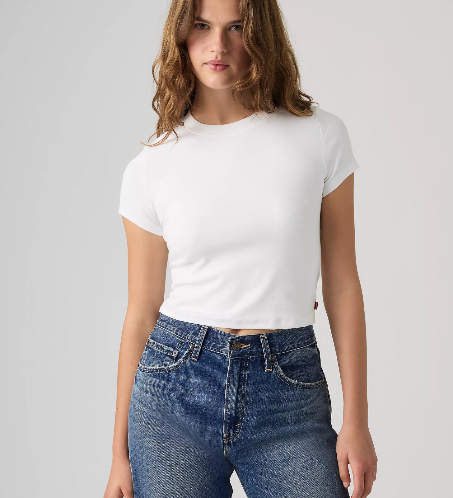 levi's® essential baby tee 基本款修身 t 恤 | 女裝   0085R0000XS- White – Levi's 香港