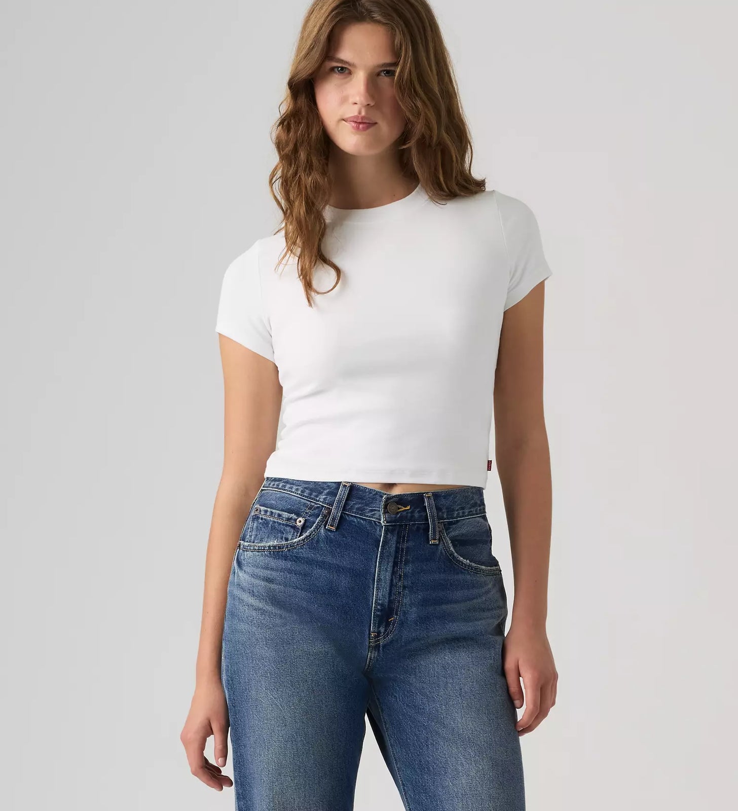 levi's® essential baby tee 基本款修身 t 恤 | 女裝   0085R0000XS- White – Levi's 香港