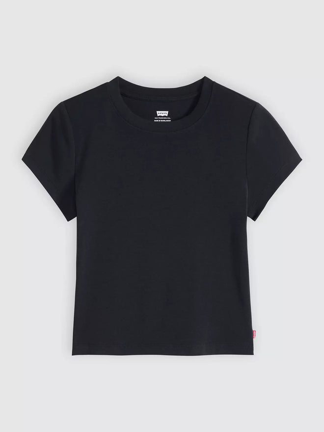 levi's® essential baby tee 基本款修身 t 恤 | 女裝   0085R0001XS- Black  – Levi's 香港