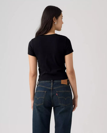 levi's® women's essential baby tee 0085R0001XS- Black  – Levi's Hong Kong