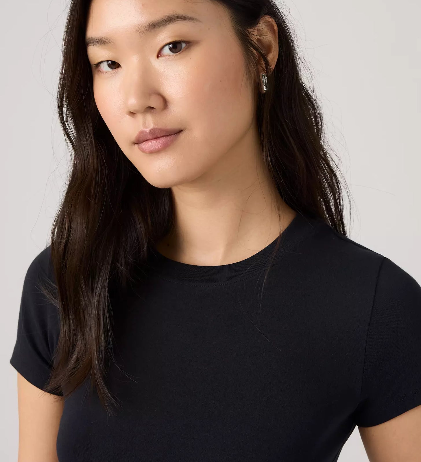 levi's® essential baby tee 基本款修身 t 恤 | 女裝   0085R0001XS- Black – Levi's 香港