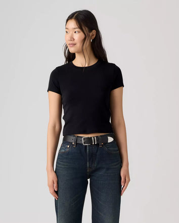 levi's® women's essential baby tee 0085R0001XS- Black  – Levi's Hong Kong