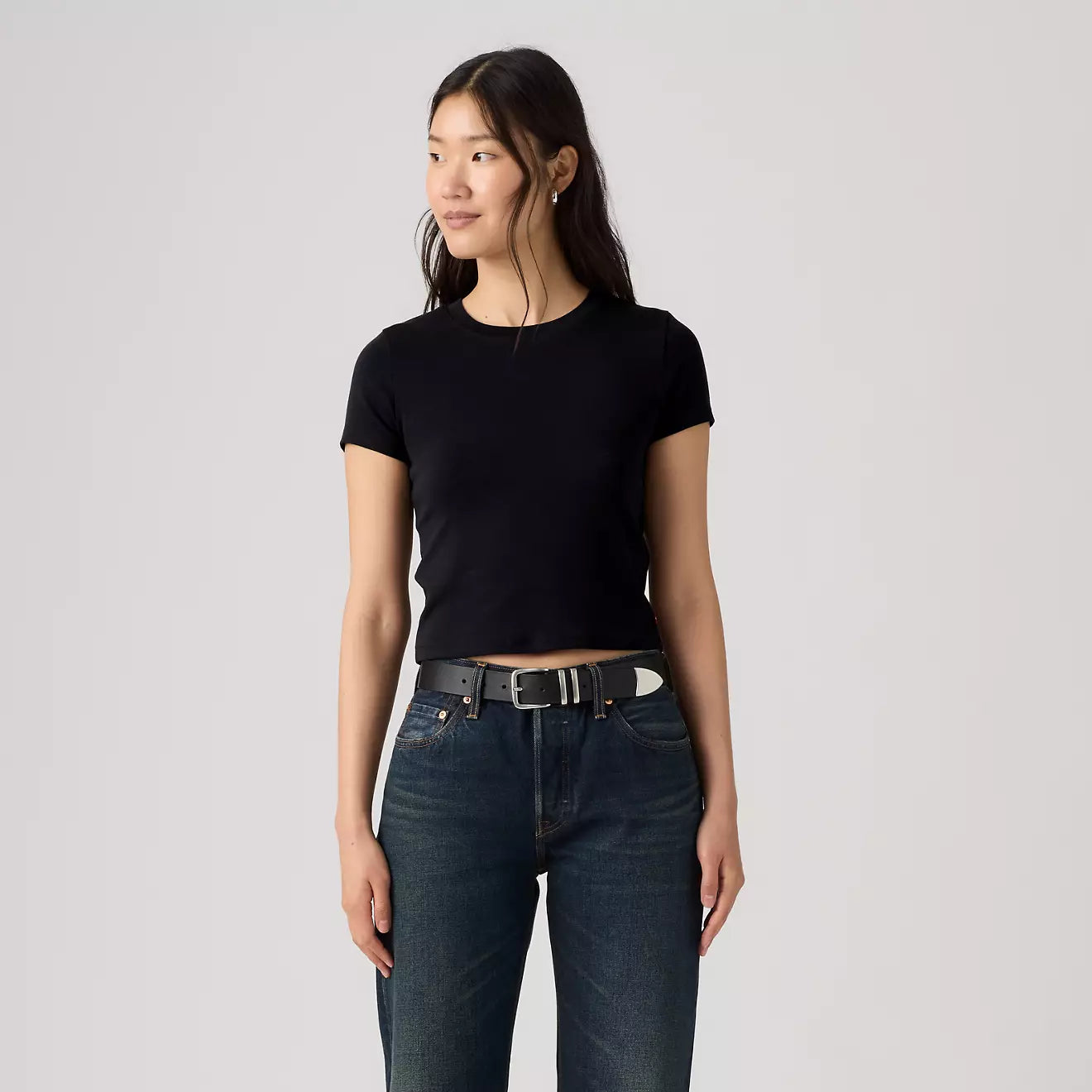 levi's® women's essential baby tee 0085R0001XS- Black – Levi's Hong Kong