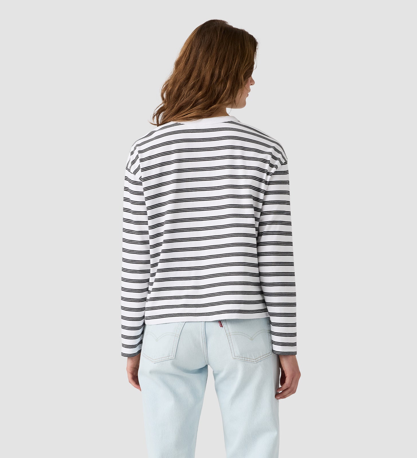 rosé朴彩英同款 levi's® vintage 長袖 t 恤 | 女裝 0085S0013XXS- Paloma Stripe Bright White - White – Levi's 香港