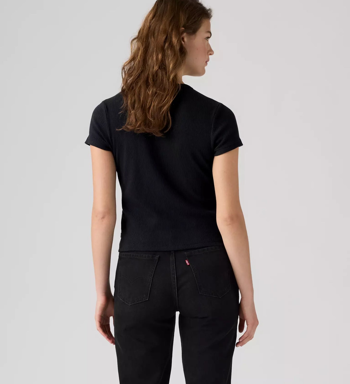 levi's® women's rory button short-sleeve top 0086M0000S- Black – Levi's Hong Kong