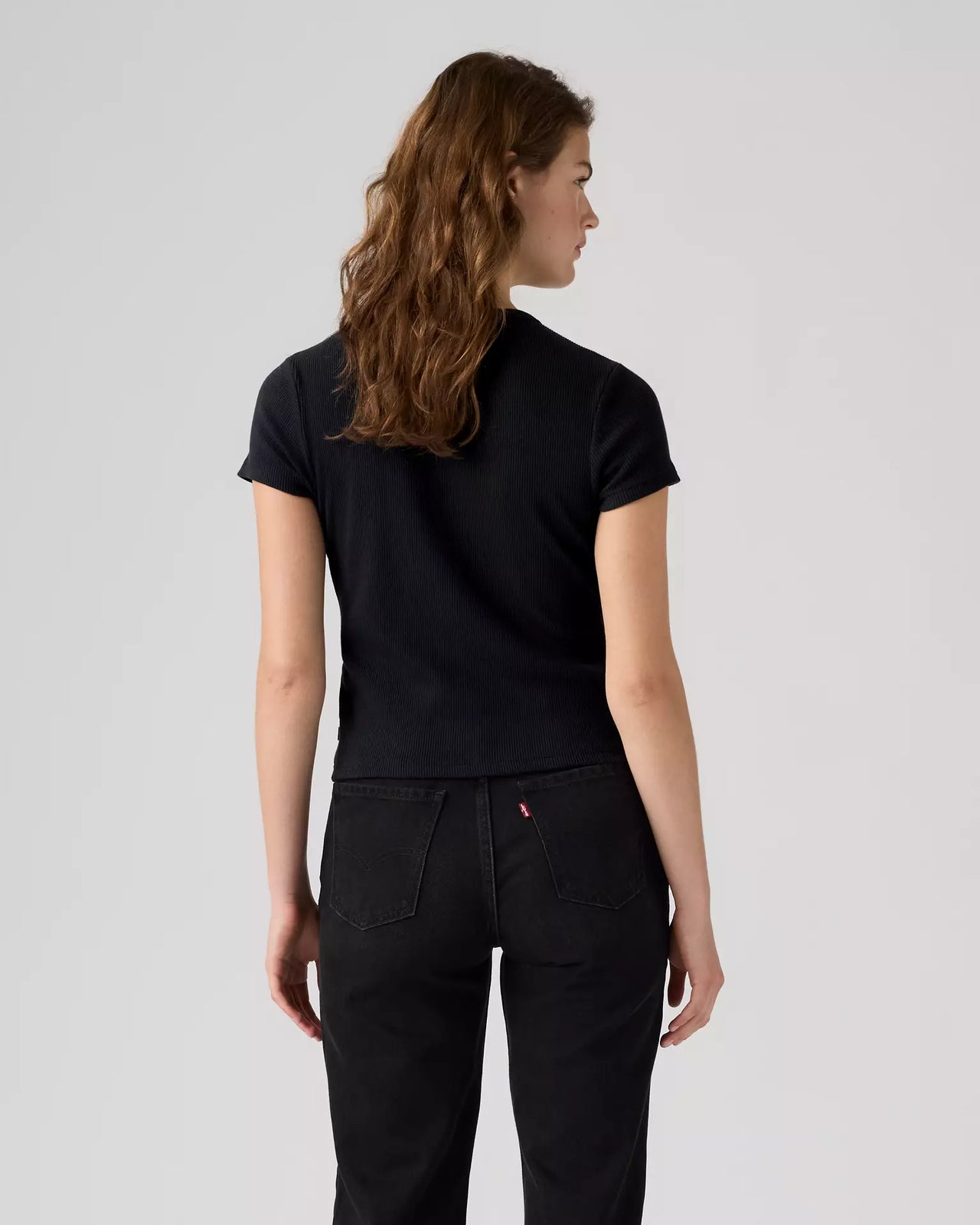 levi's® rory button 短袖鈕扣上衣 | 女裝   0086M0000S- Black – Levi's 香港