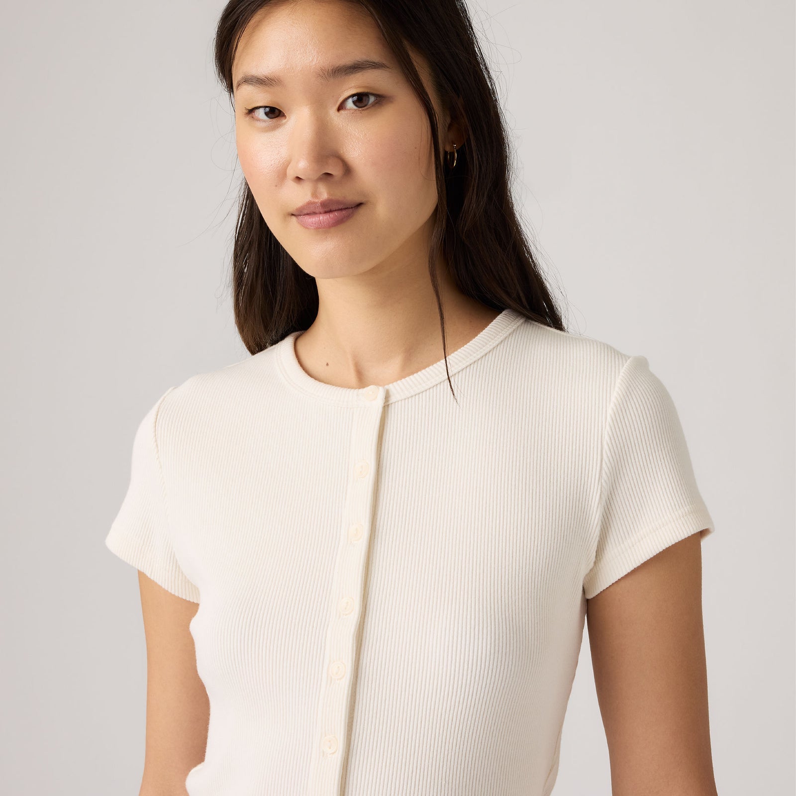 levi's® women's rory button-through shirt 0086M0001XS- White – Levi's Hong Kong