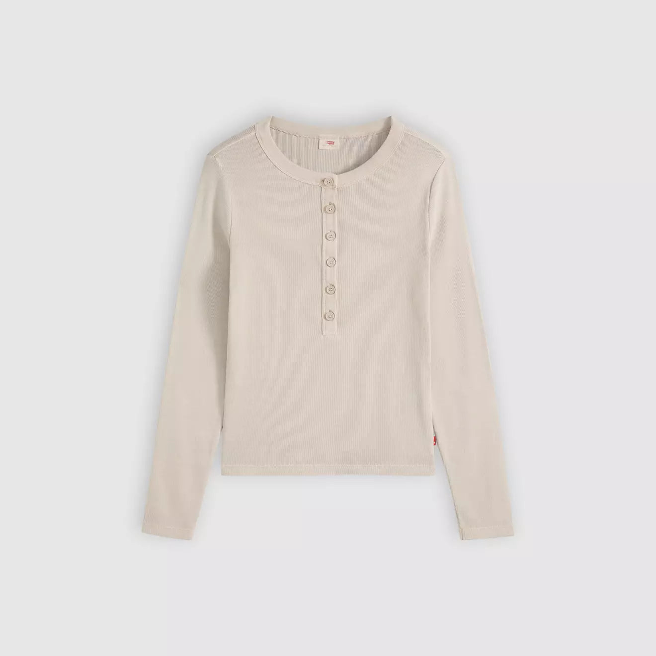 levi's® women's essential long-sleeve henley 0086R0008XS- Grey – Levi's Hong Kong