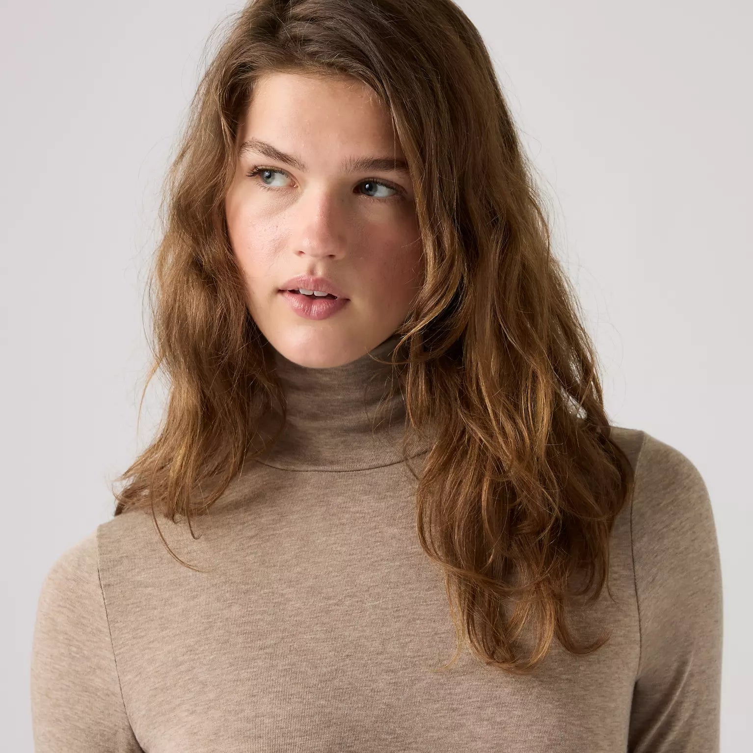levi's® women's mia long-sleeve layering turtleneck 0087N0001S- Grey – Levi's Hong Kong