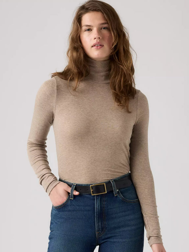 levi's® mia 長袖疊穿高領上衣 | 女裝 0087N0001S- Grey  – Levi's 香港