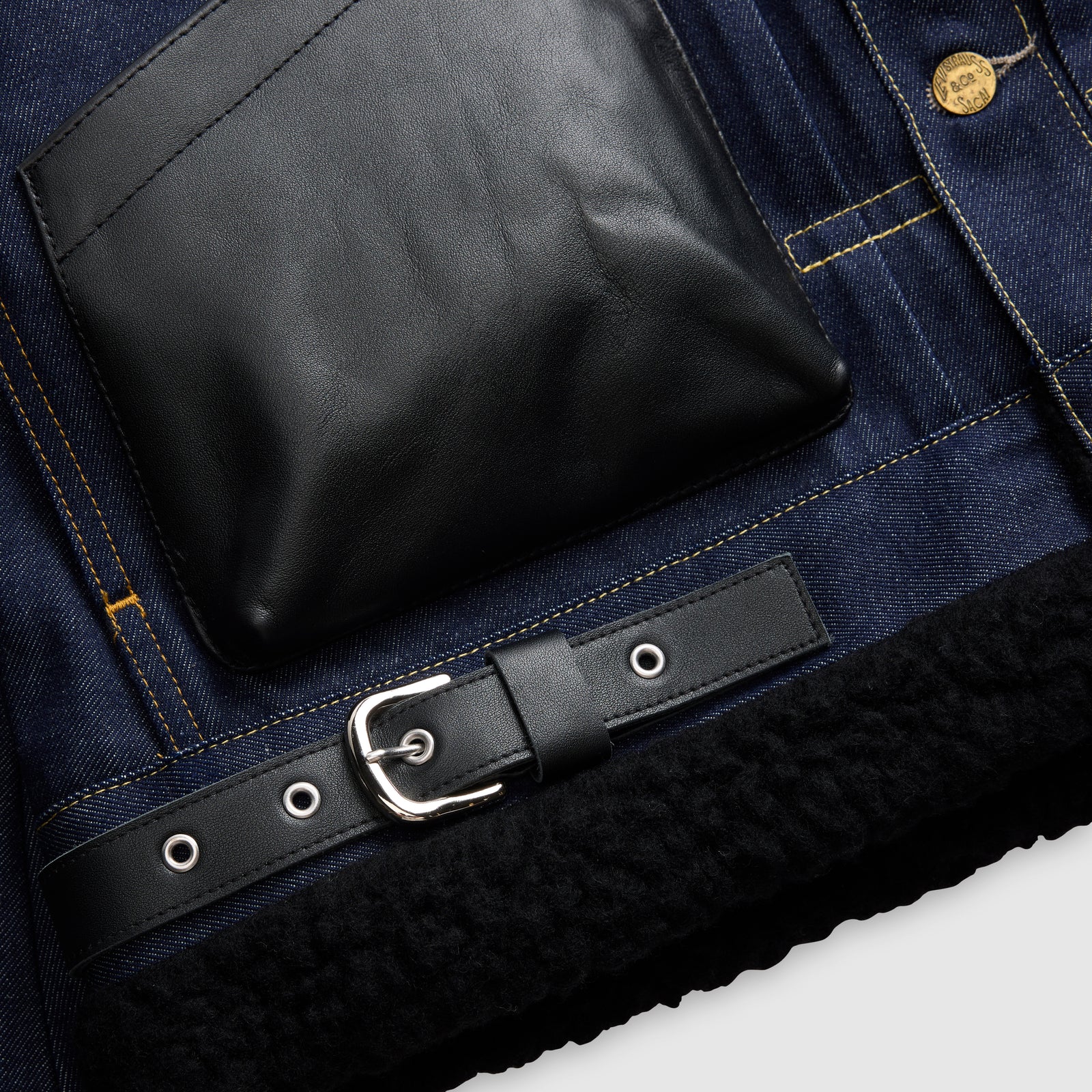levi’s® x sacai women's sherpa 外套 008BM0001XS- Dark Indigo – Levi's 香港