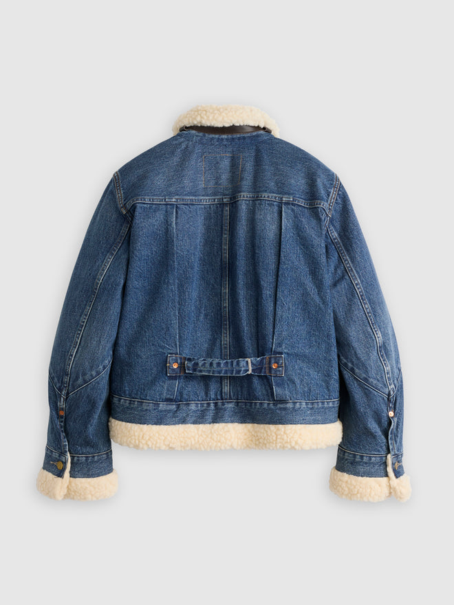 levi’s® x sacai women's sherpa 外套 008BM0002S- Medium Indigo  – Levi's 香港